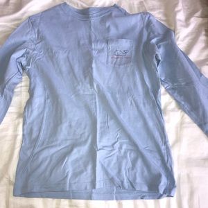 Blue long sleeve tee